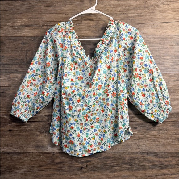 J. Crew Multicolor Floral Blouse - Picture 5 of 7